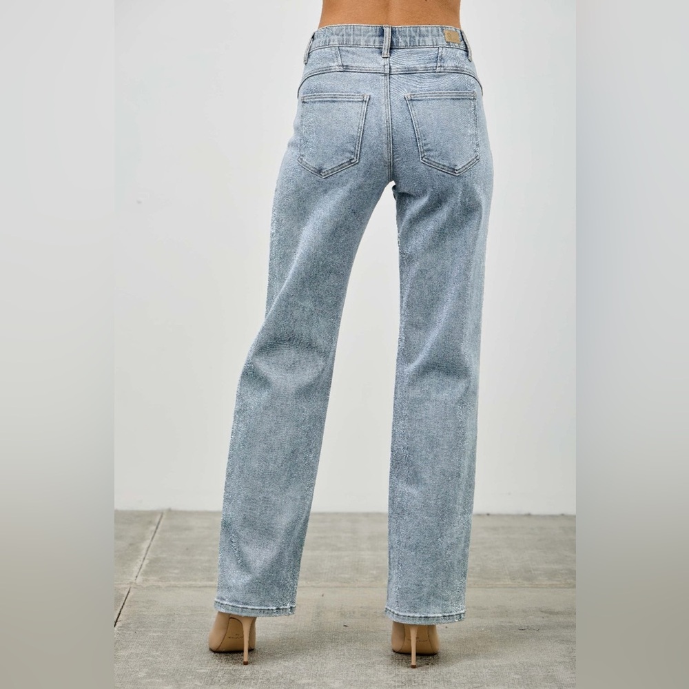 Mid Rise Straight Piping Pants - Picture 12 of 12